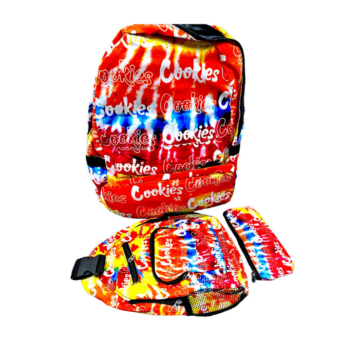 Cookies Backpack Set 3Pcs (Backpack, Shoulder Pack and Pencil Bag)