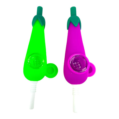 Egg Plant Silicone Nectar Collector