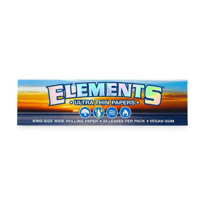 Elements King Size Wide Ultra Thin Rice Papers 50ct