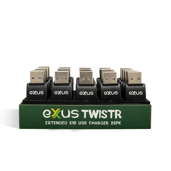Exxus Twistr Extended 510 USB Charger 25pk