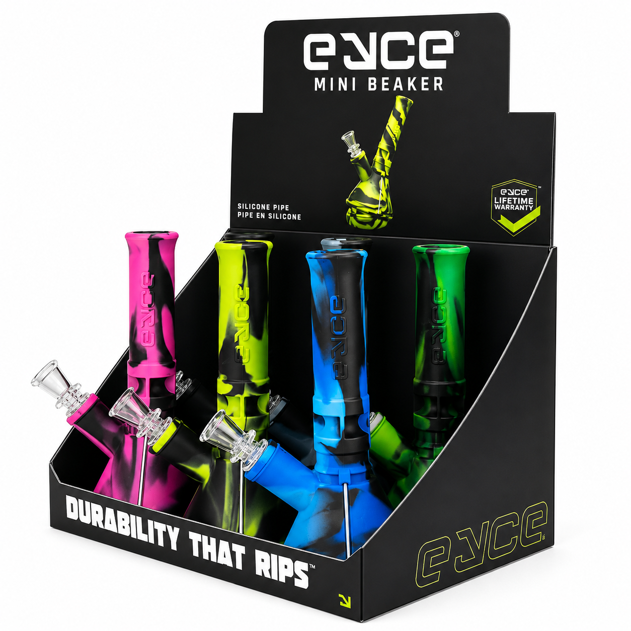 Eyce 7.25" Mini Beaker 6ct Display - 8/Cs