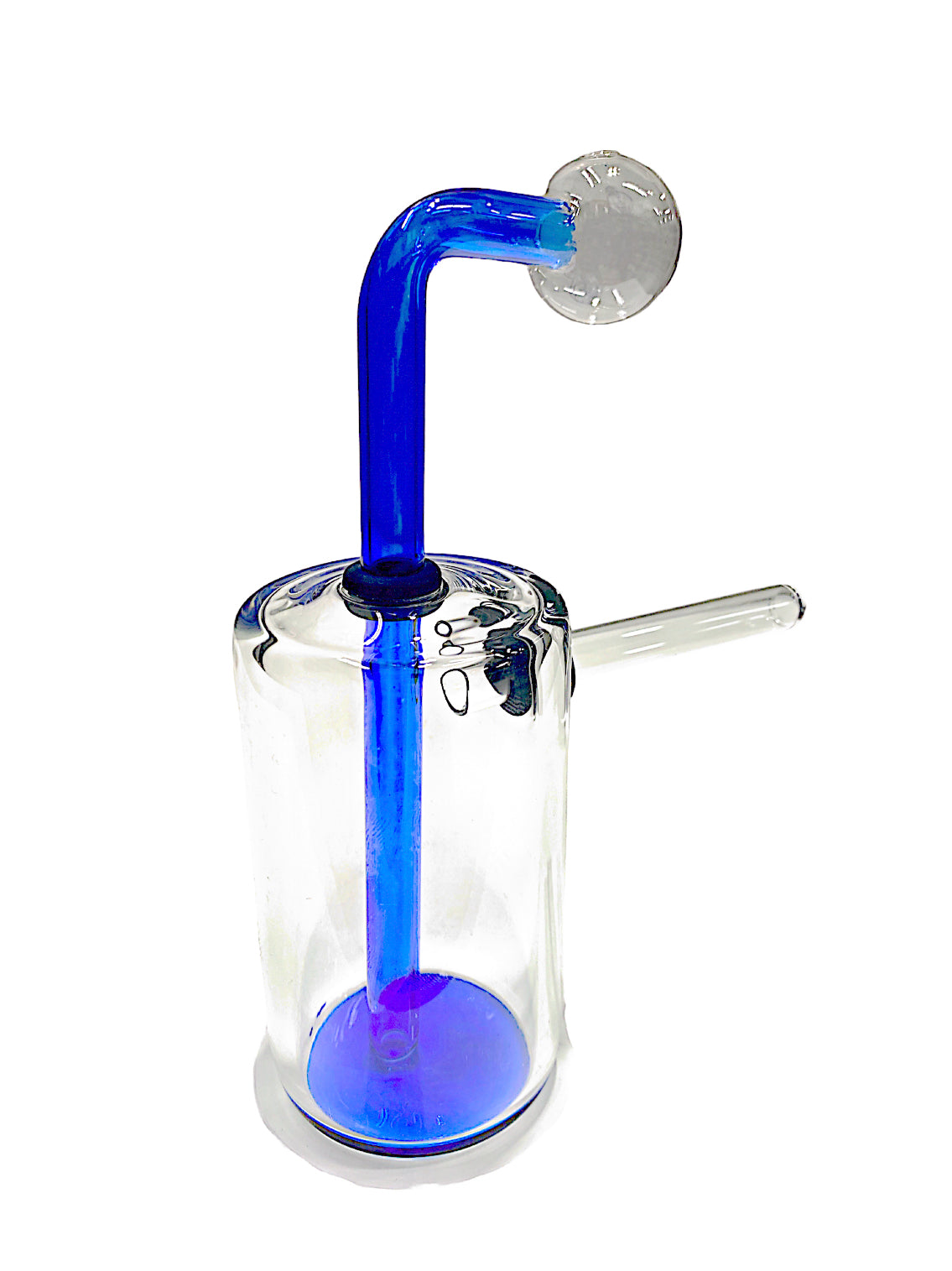 14mm Vertical Barrel 65X5 with Colored Stem OB Water Pipe - Assorted Colors
