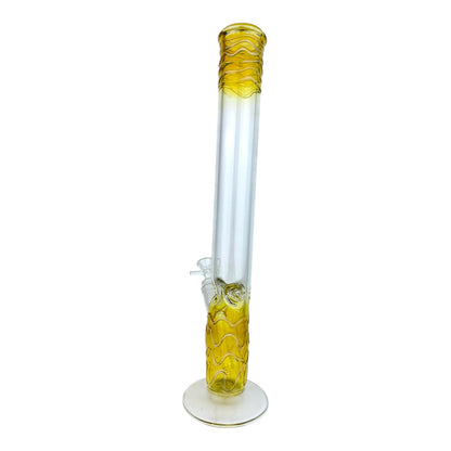 18" Straight Vase Glass Water Pipe