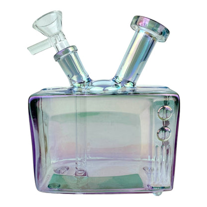 6" TV Chrome Color Glass Water Pipe