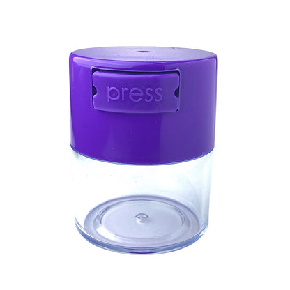 Acrylic Air Tight  Jar 120mL 4oz. - Colored Lid Clear Bottom