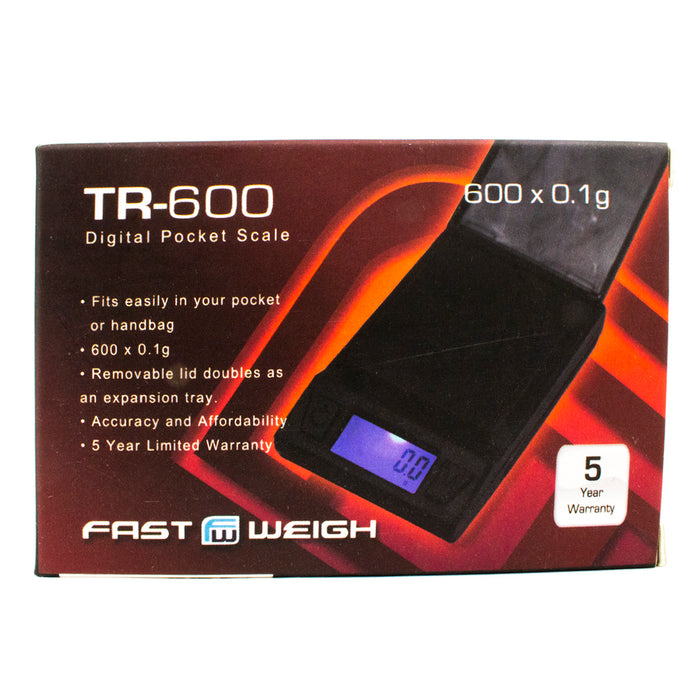 Fast Weigh TR-600 Digital Pocket Scale 600gx0.1g