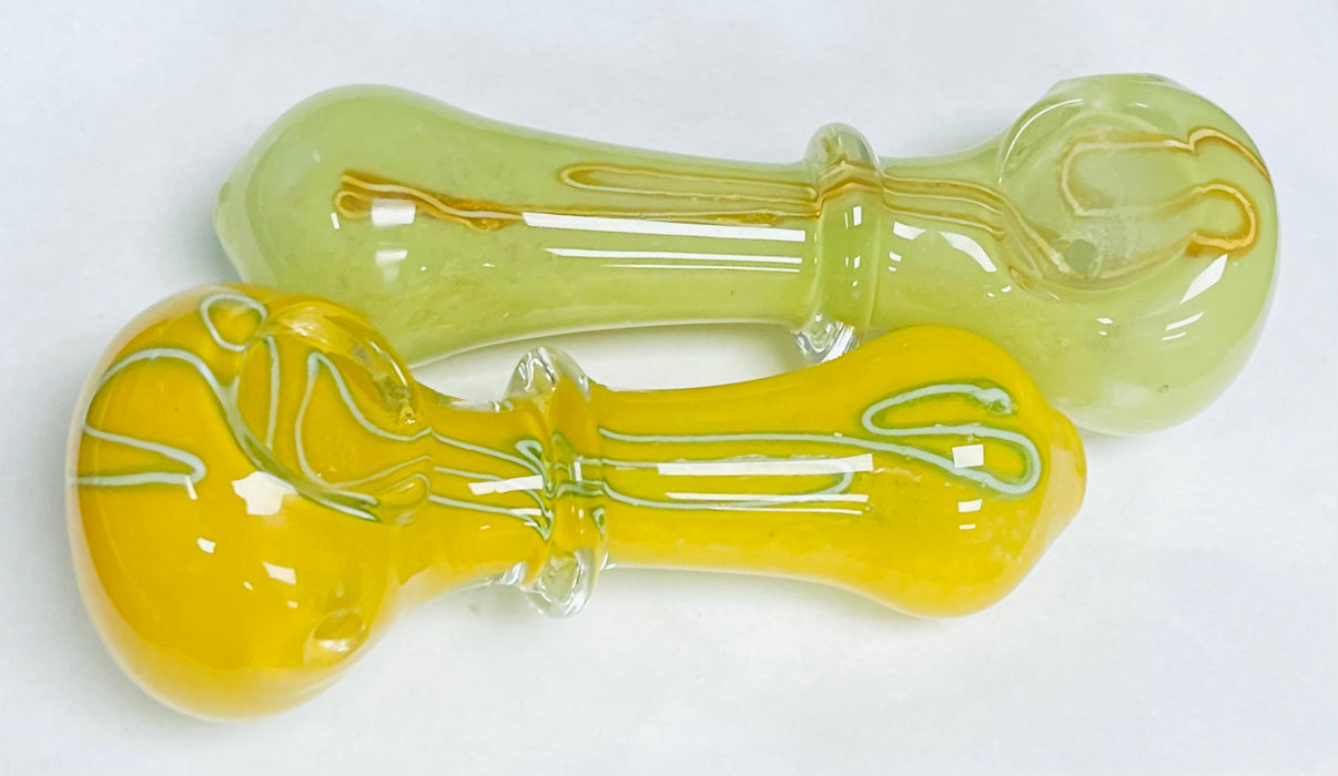 4" Wig Wag Ring - Glass Hand Pipe (Assorted Colors)