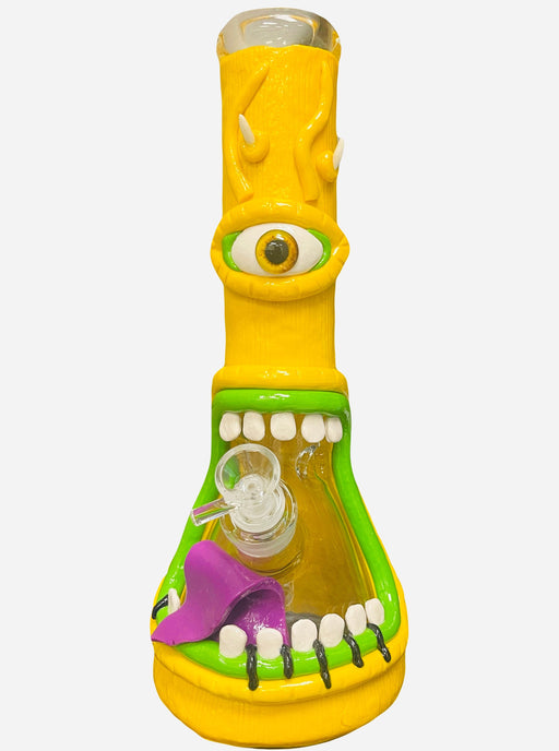 14" 3D Ugly Monster Beaker Bong Water Pipe