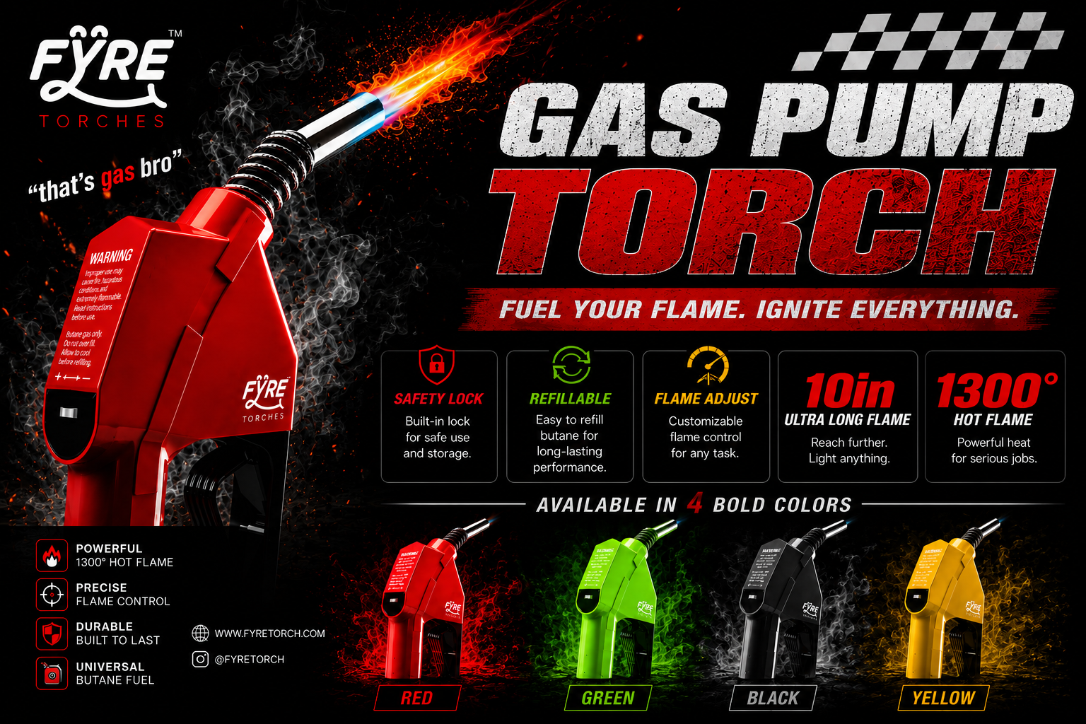 Fyre Gas Pump Torch