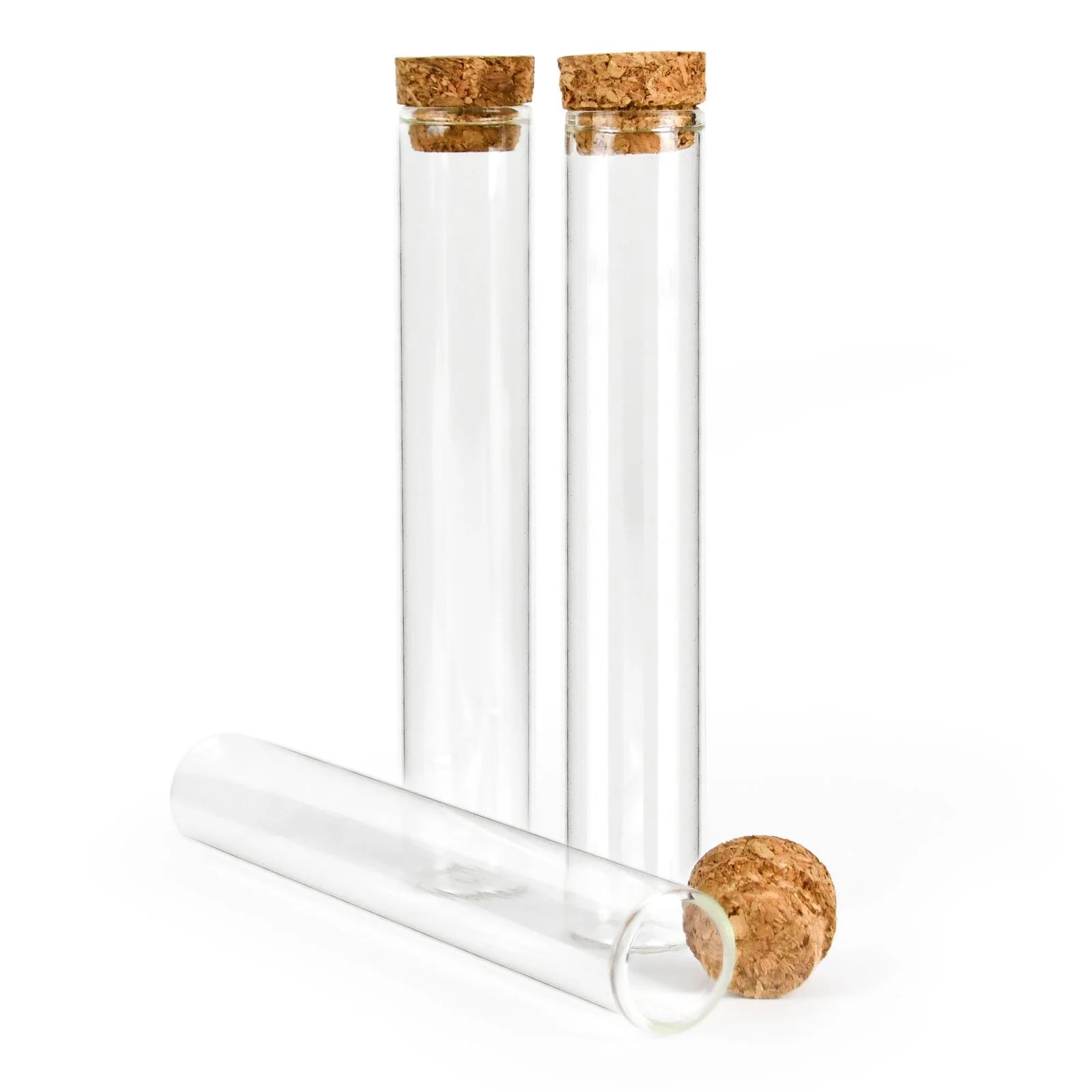 120 x 20 Glass Pre-Roll Tube w/ Cork Top
