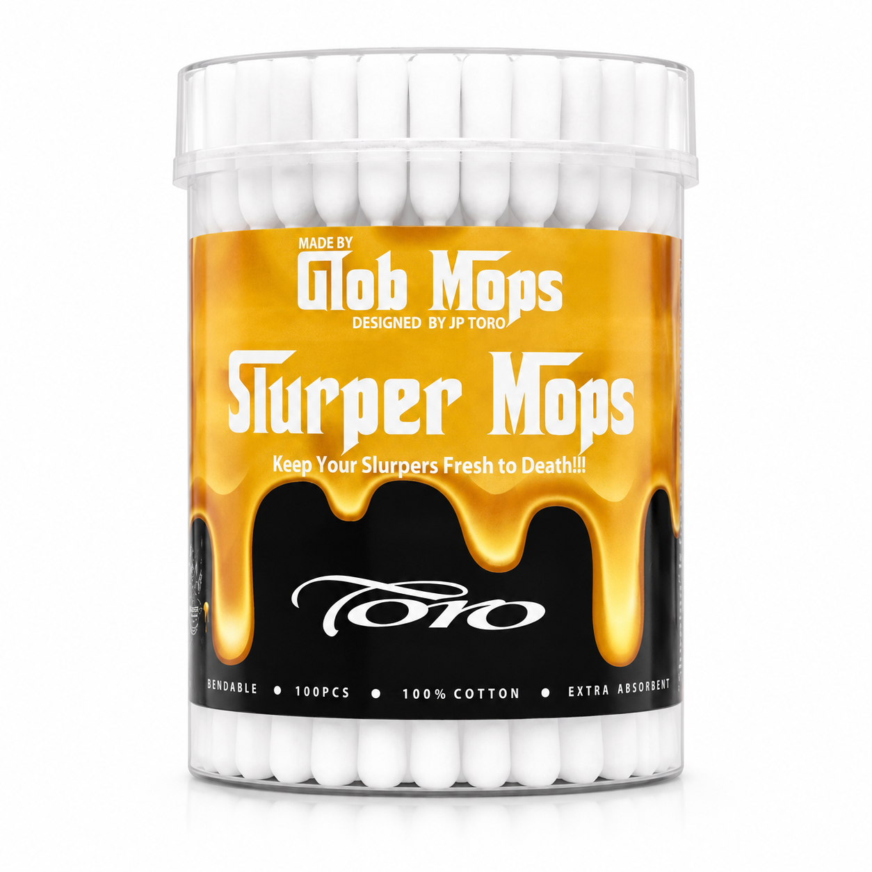 Glob Mops Slurper - 100ct/Jar (6 Pack)