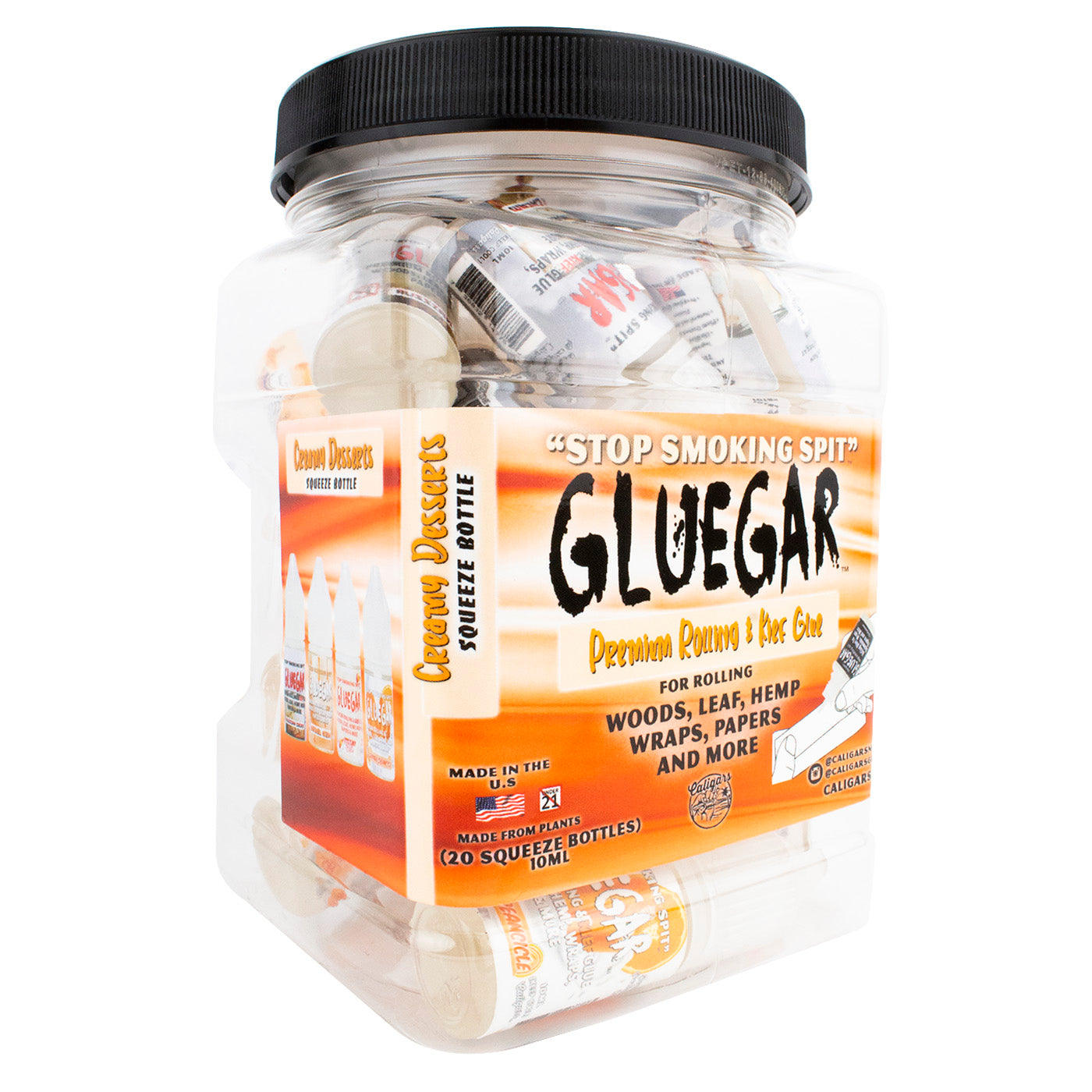 GlueGar - "Creamy Desserts" Flavors Squeeze Bottle 10ML (20 Per Jar)