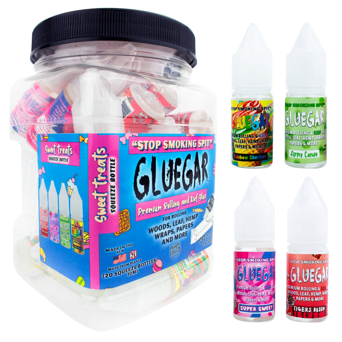 GlueGar - "Sweet Treats" Flavors Squeeze Bottle 10ML (20 Per Jar)
