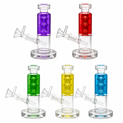 6" G/G Glycerin Coiled Stem Water Pipe I Asst Colors
