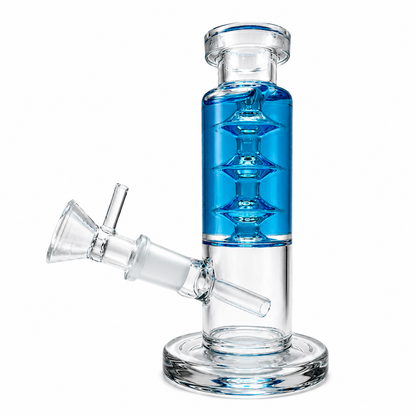 6" G/G Glycerin Coiled Stem Water Pipe I Asst Colors