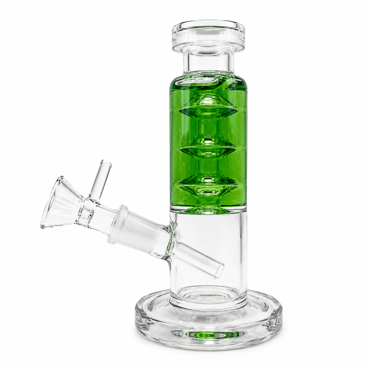 6" G/G Glycerin Coiled Stem Water Pipe I Asst Colors