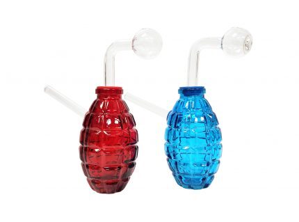 6" Grenade Oil Burner Bubbler Water Pipe
