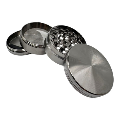 Gunmetal Grey Zinc Alloy 4pc Grinder