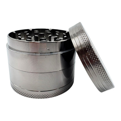 Gunmetal Grey Zinc Alloy 4pc Grinder
