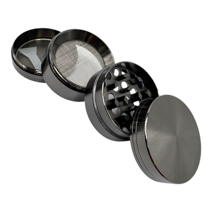 Gunmetal Grey Zinc Alloy 4pc Grinder