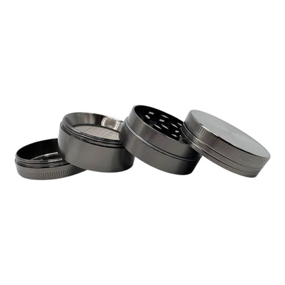 Gunmetal Grey Zinc Alloy 4pc Grinder