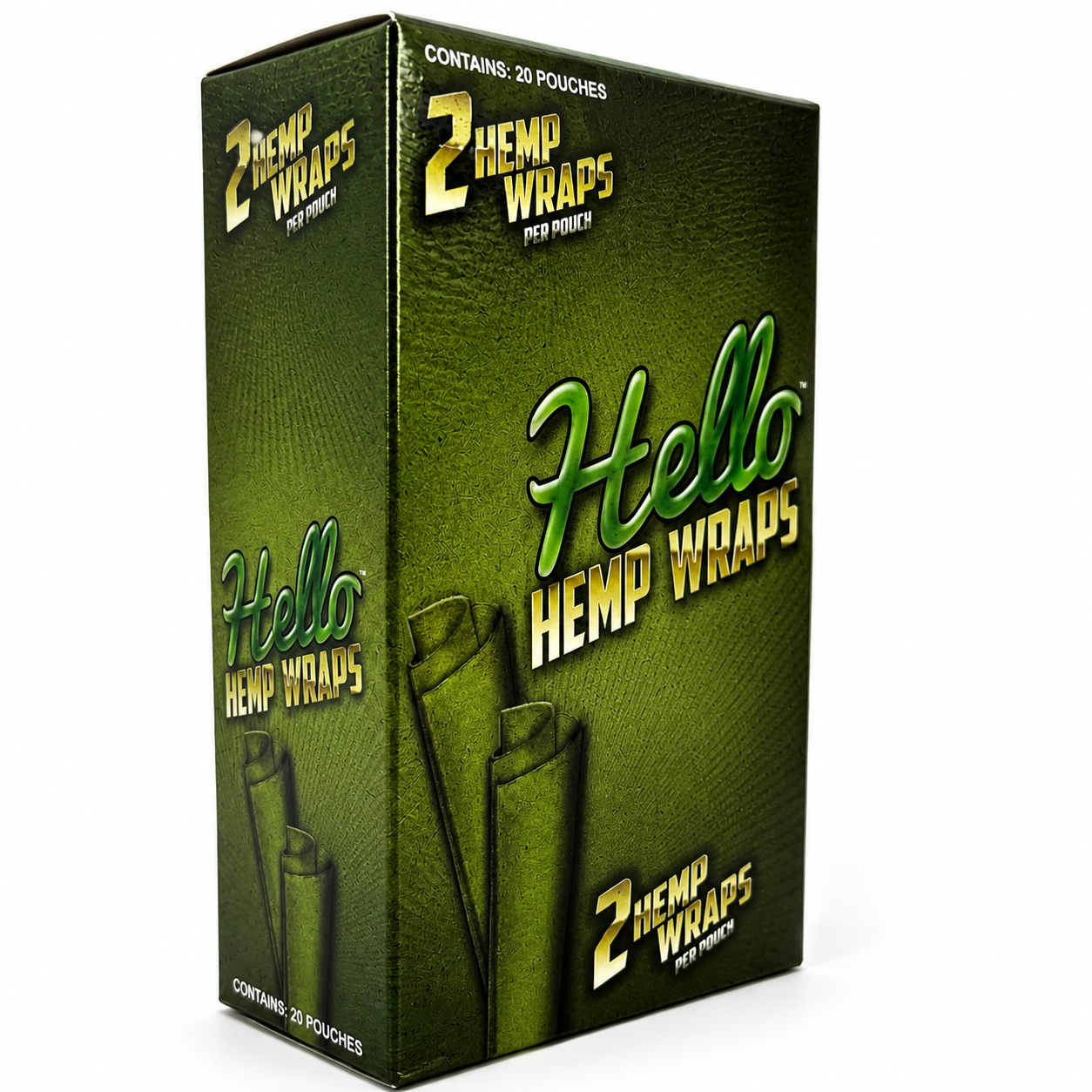 Hello Hemp Wraps (2 Wraps per Pack/ 20 Packs)