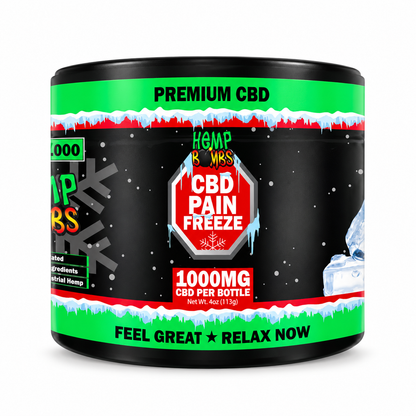 Hemp Bombs Pain Freeze CBD Cream Relief Rub