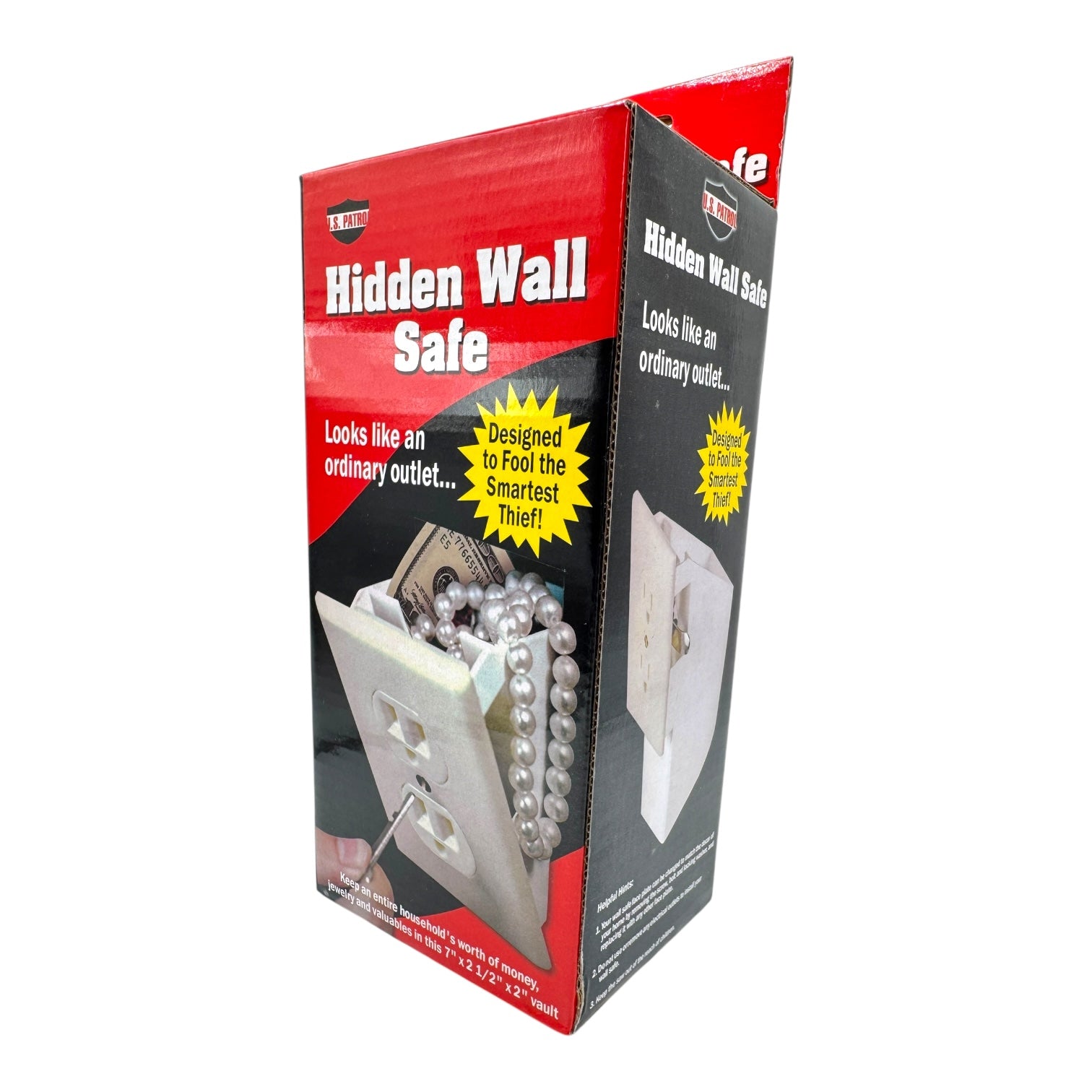 Hidden Wall Outlet Safe 24/Case