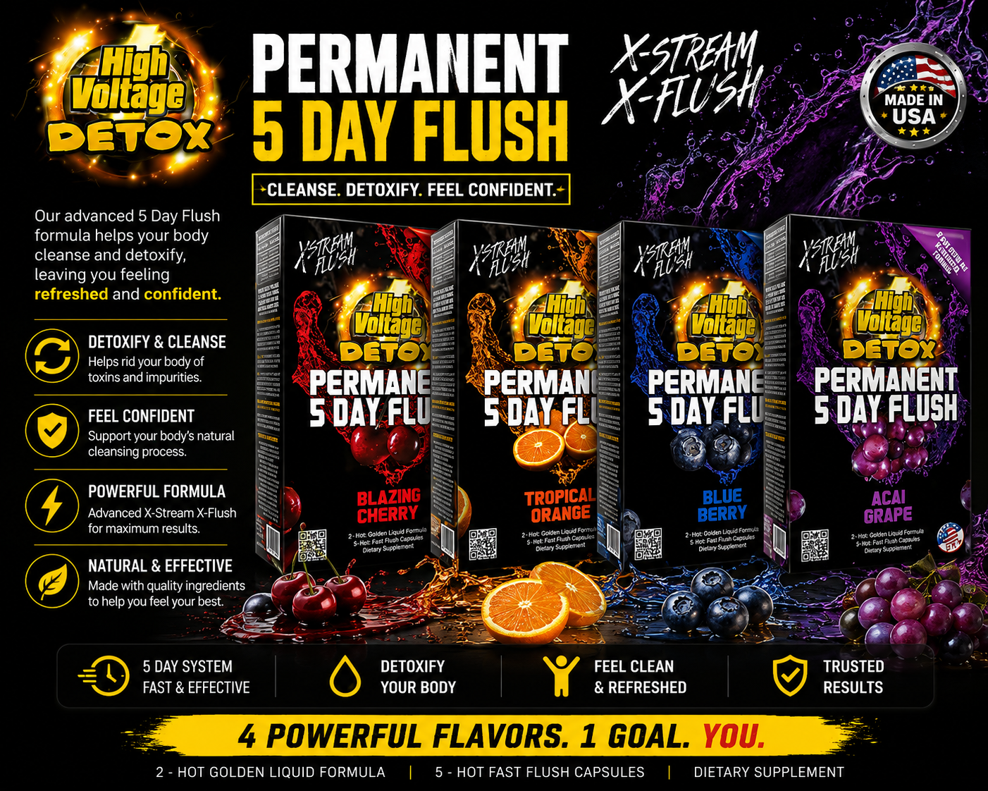 High Voltage Permanent 5 Day Flush