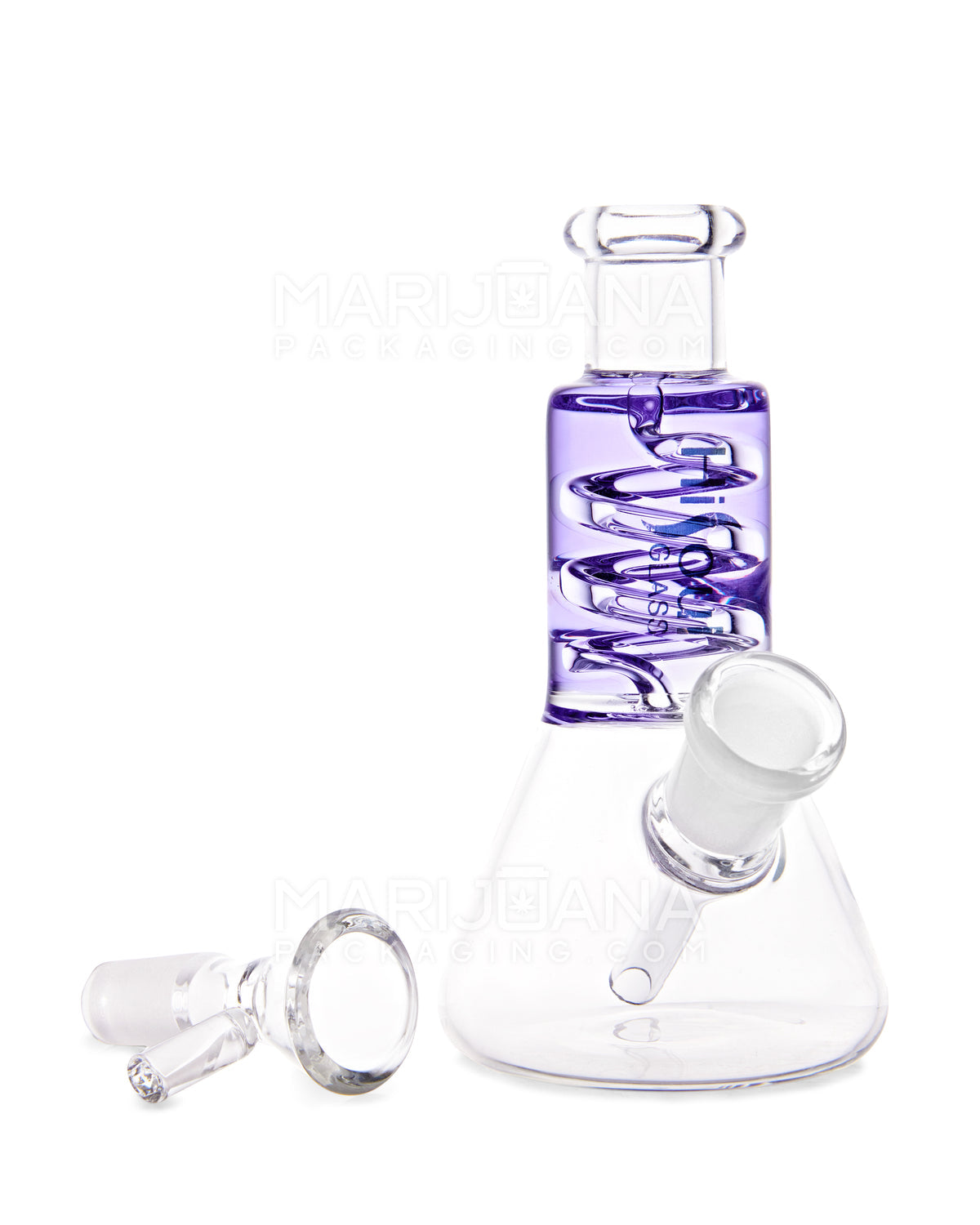 5.5" HiSoul Glass Beaker Freezable Glycerin Water Pipe