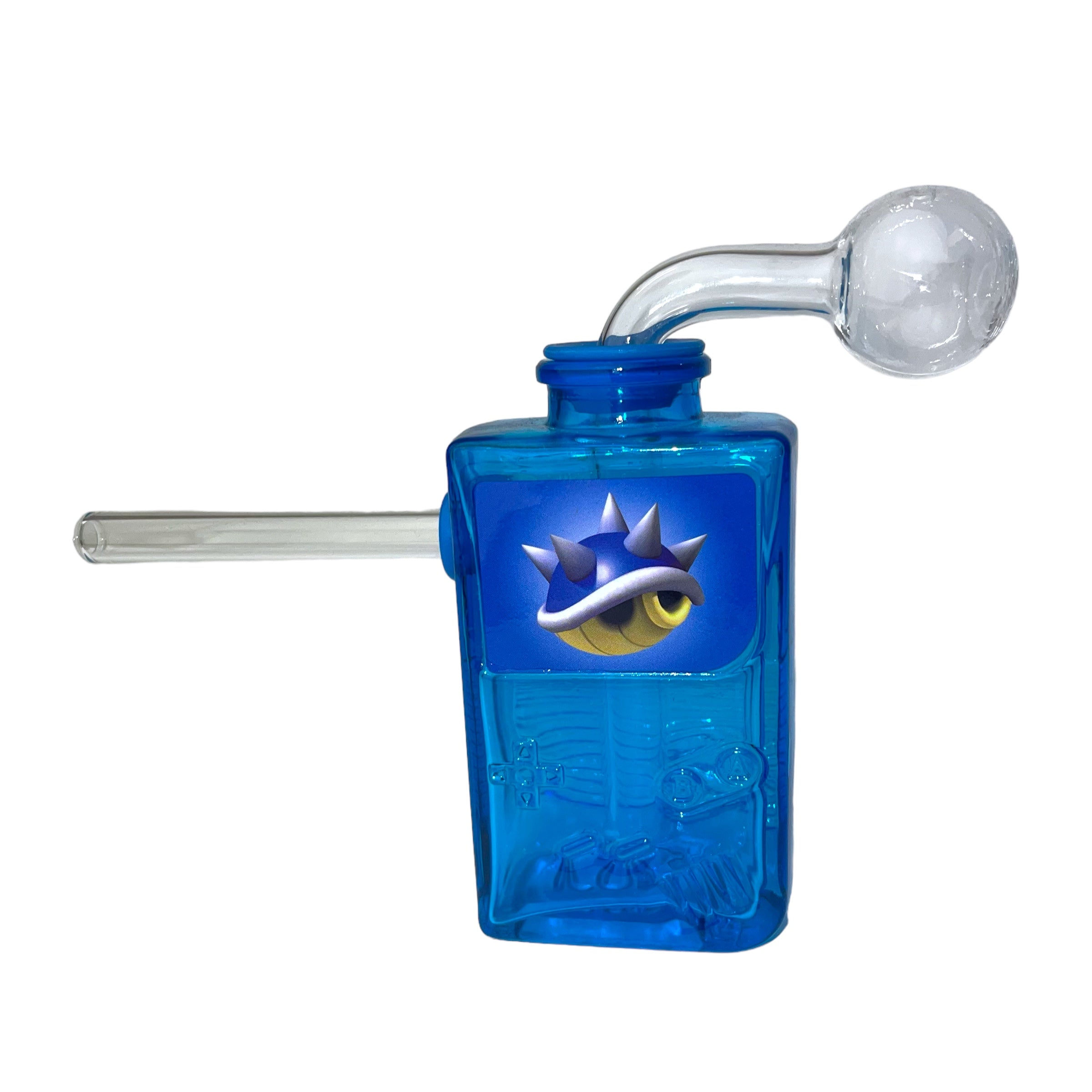 6" Retro Games Oil Burner Bubbler Water Pipe