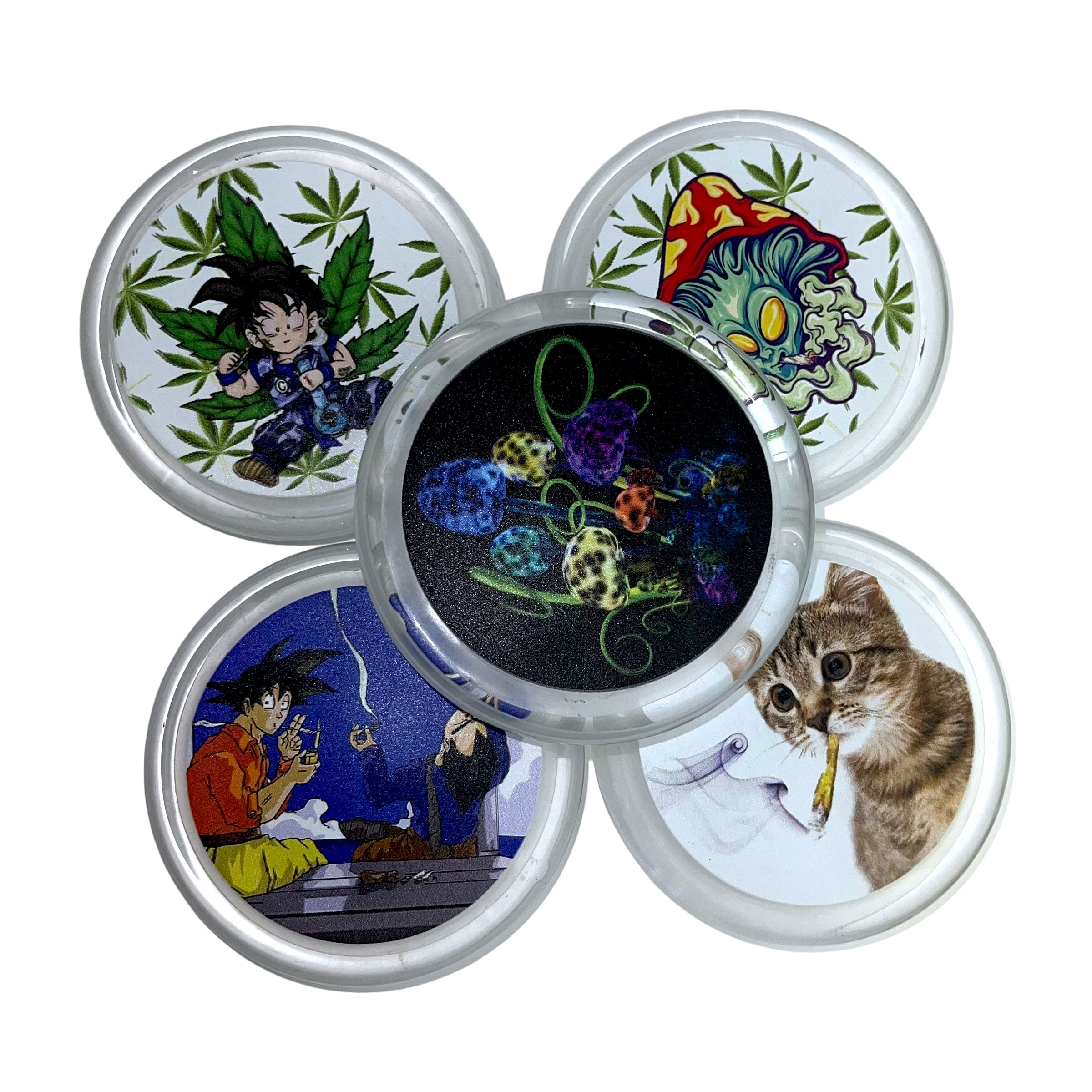 Jumbo Clear Air tight Glass Jar with Head Sticker Design