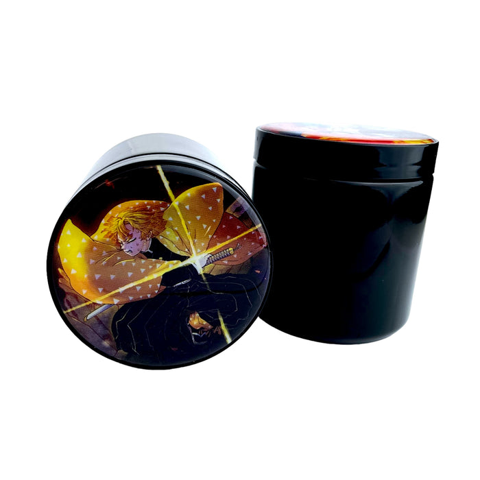 Jumbo Black UV Jar with Head Sticker Design