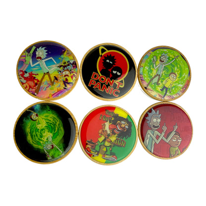 Medium Bamboo Lid Air Tight Glass Jar with Head Sticker Design