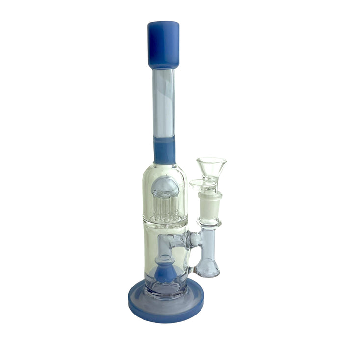 9.5" Double Chamber Glass Water Pipe