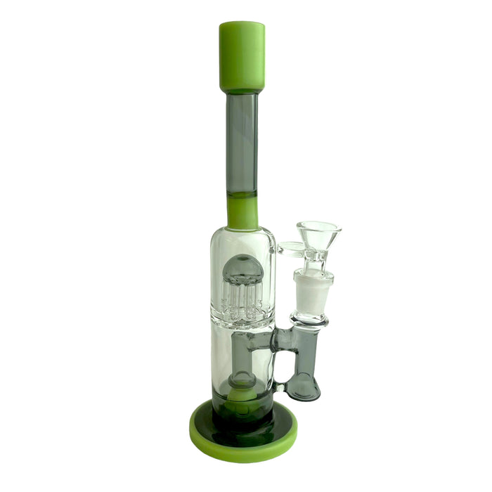 9.5" Double Chamber Glass Water Pipe