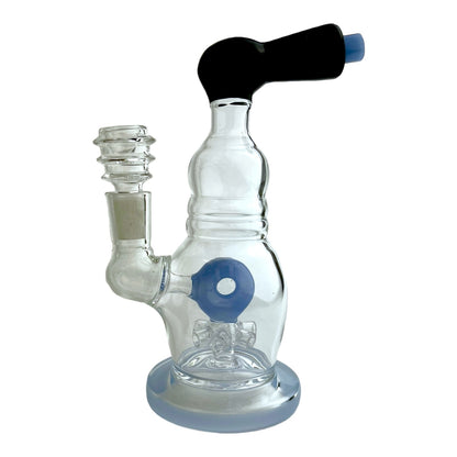 7" Donut w/ Percolator Glass Water Pipe