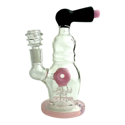 7" Donut w/ Percolator Glass Water Pipe