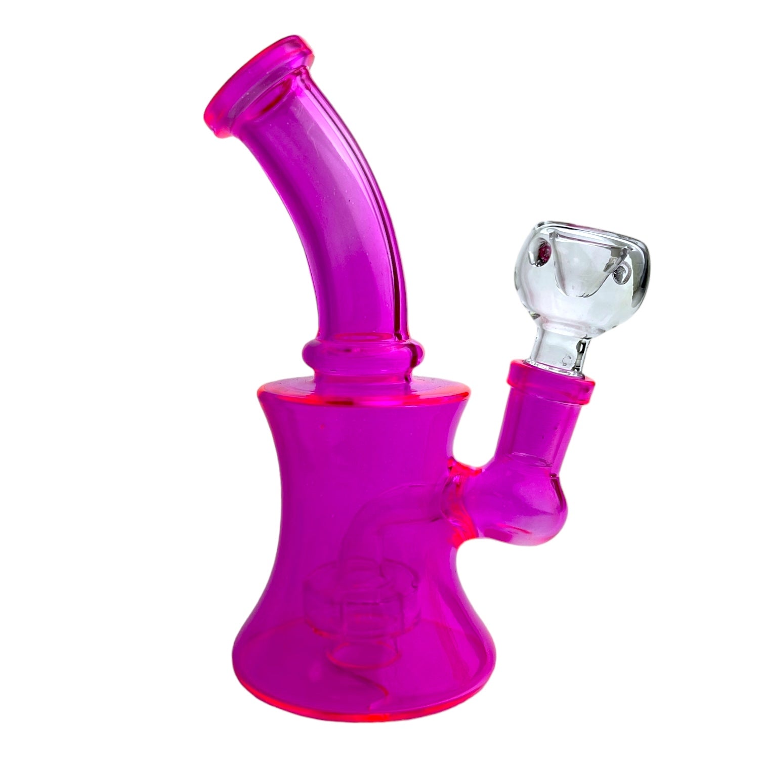 6.5" Hour Glass Shower Percolator Water Pipe
