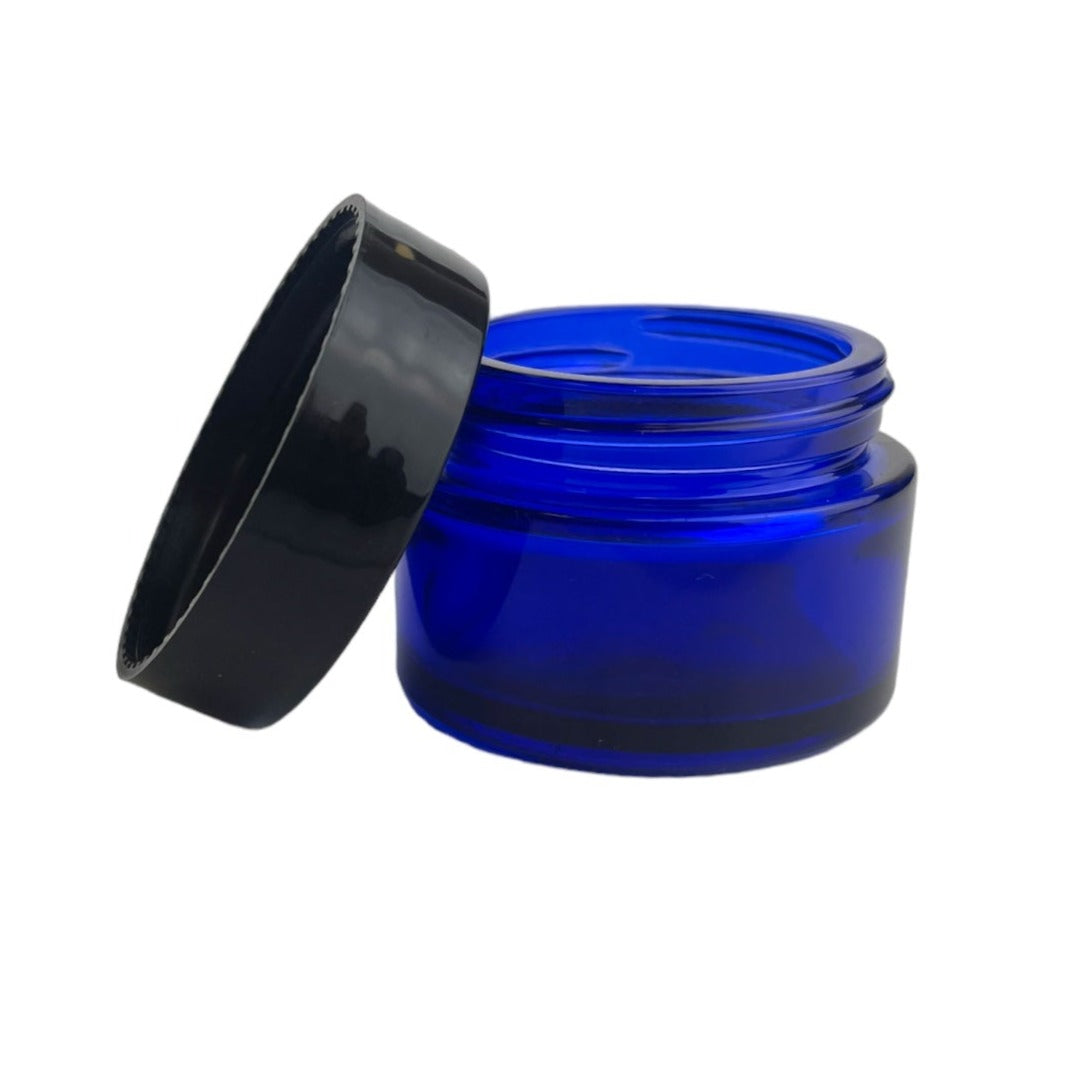 30ml Black Plastic Top Color Glass Jar Container