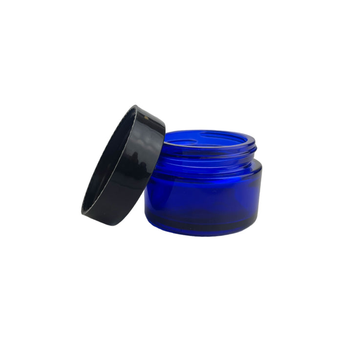30ml Black Plastic Top Color Glass Jar Container