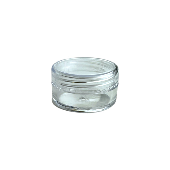 5g Clear Circle Plastic Jar W/ Clear Cap