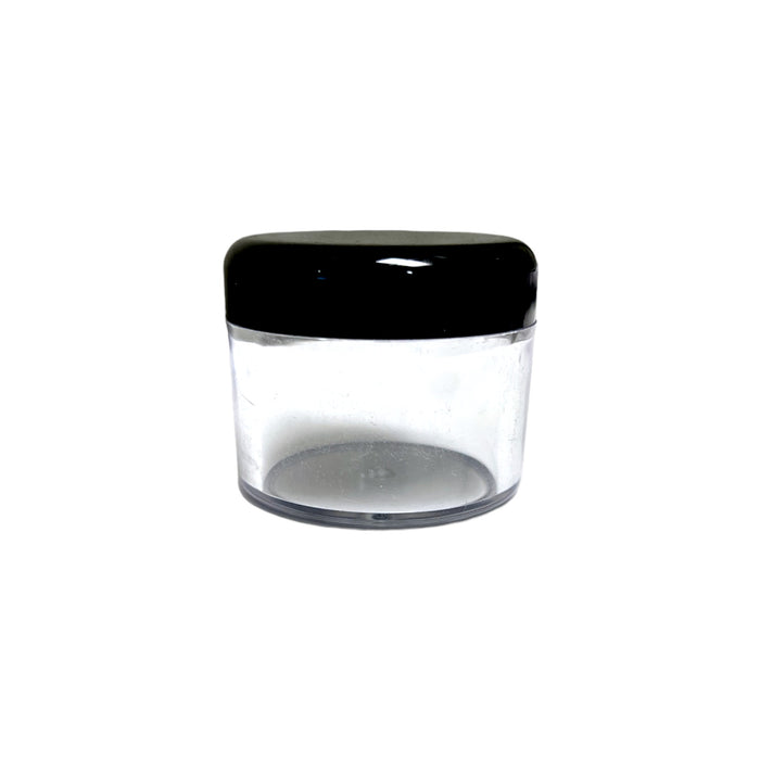 20ml Clear Plastic Jar W/ Black Cap