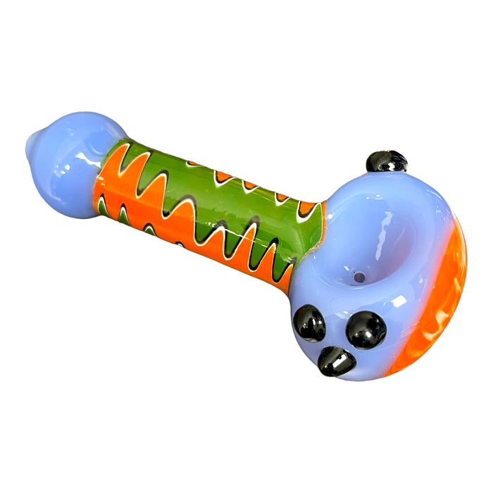 4.5" Wigwag Glass Hand Pipe (Assorted Colors)