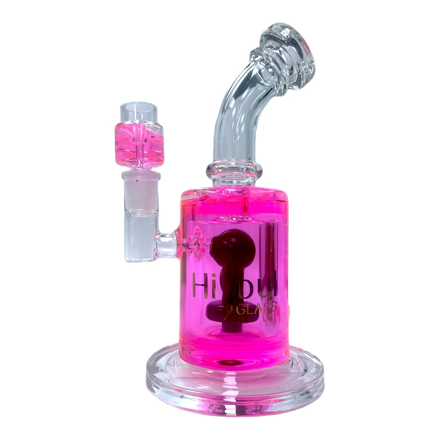 9" HiSoul Bent Neck Glass Freezable Water Pipe