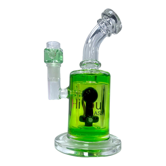 9" HiSoul Bent Neck Glass Freezable Water Pipe