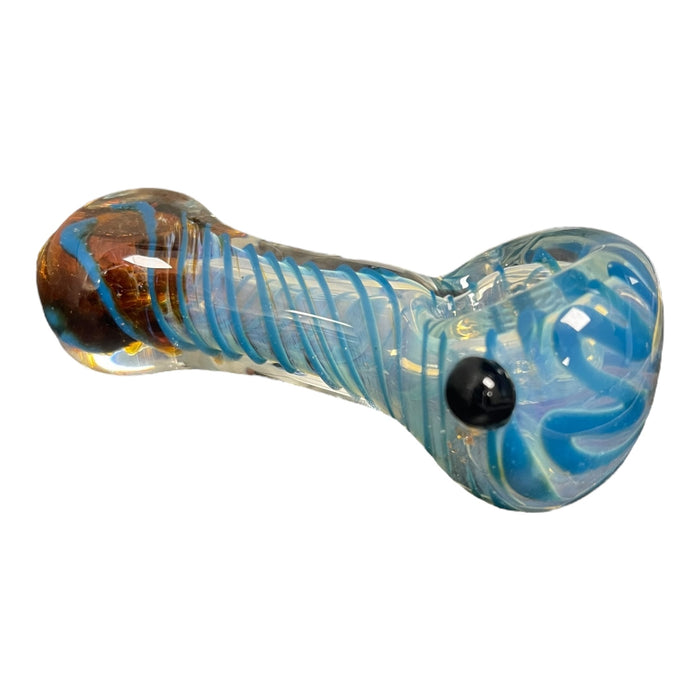 4" Fumed w/ Tornado Hand Pipe - (Assorted Colors)