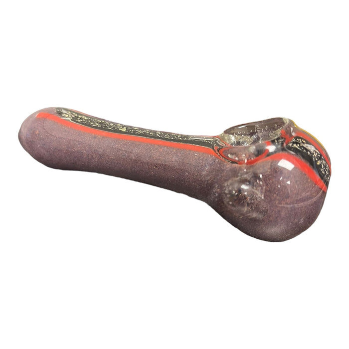 4.5" Dycro w/ Stripes Hand Pipe - (Assorted Colors)