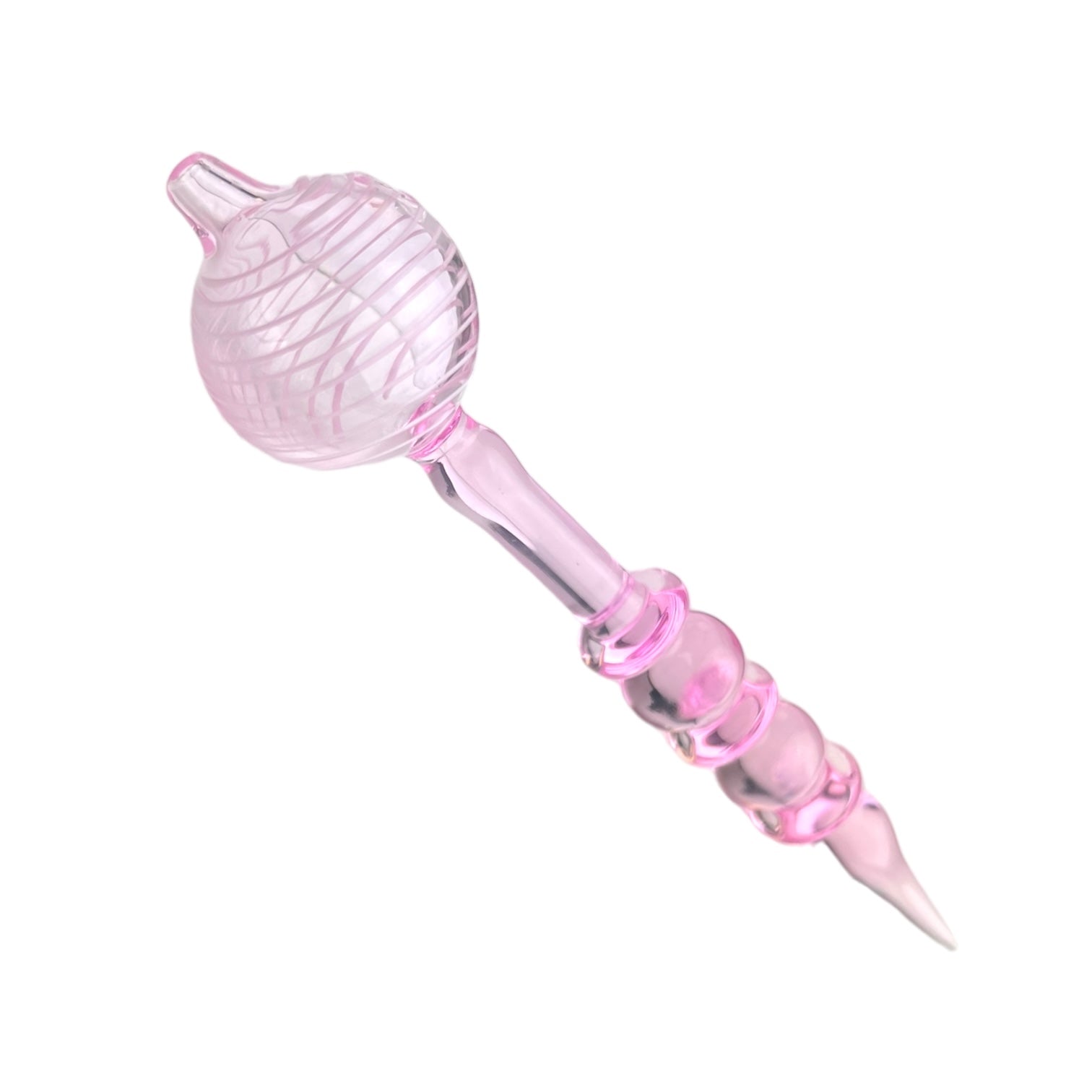 6" Bubble Swirl Glass Dabber - DB-01 - Assorted Colors