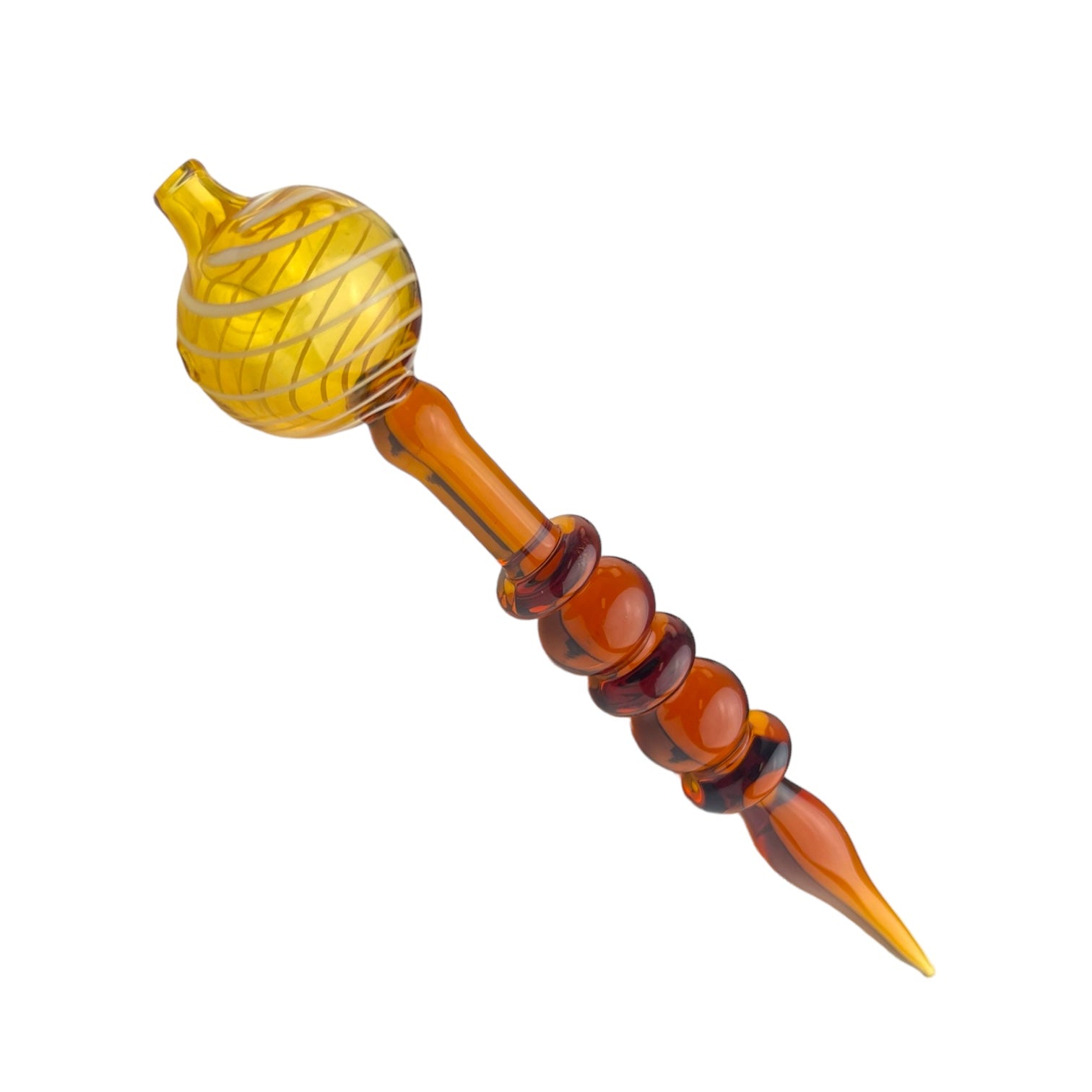 6" Bubble Swirl Glass Dabber - DB-01 - Assorted Colors